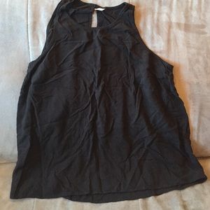 High neck cut out tank