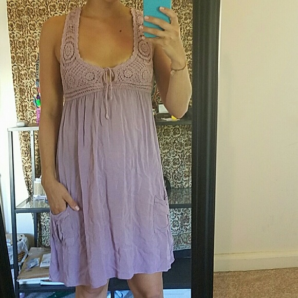 Lavendar knit dress