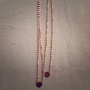 Double layered gold necklace