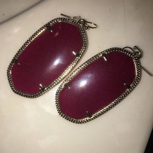 Kendra Scott Danielle Style Maroon Earrings