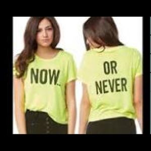 Bethany Mota Now or Never Shirt From Aeropostale