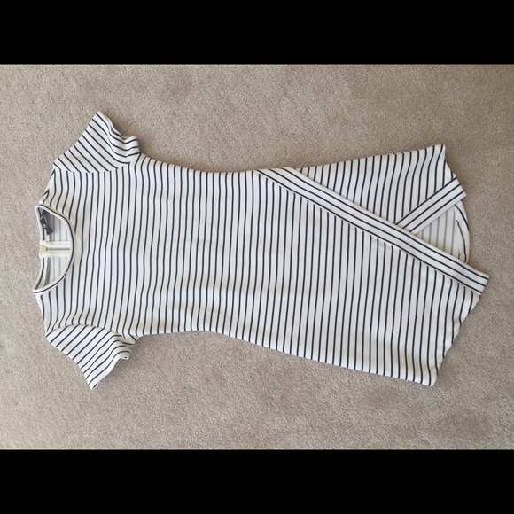 Lulu's navy striped yacht club dress