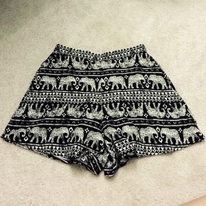 elephant flowy shorts