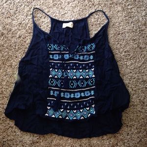 Holster crop tank top