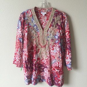 Final Markdown charter Cotton tunic. black glasses