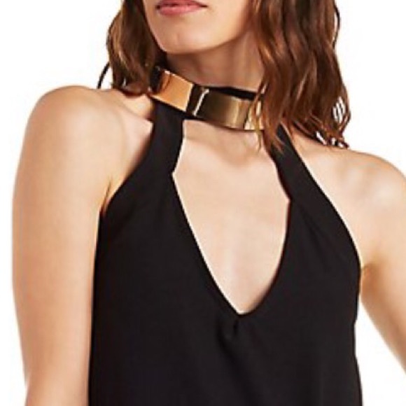 Metal Mock Neck Shift Dress - Picture 3 of 3