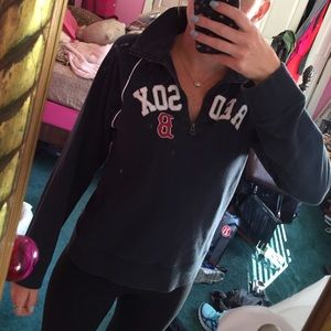 Red Sox blue half zip