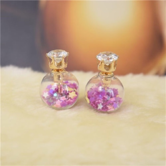 🌺NEW🌺Gold plated two sided stud earrings - Picture 1 of 1