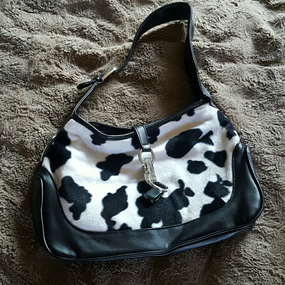 Cow print bag