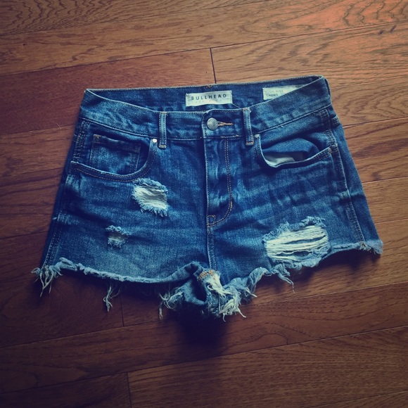 High Rise Jean Shorts