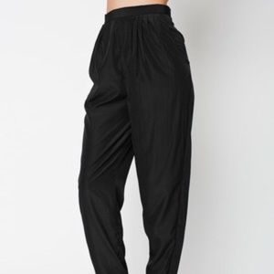 American apparel black party pants nwt