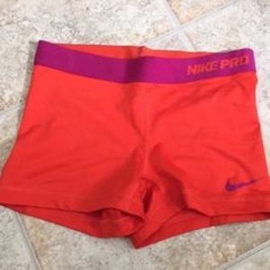 Orange Nike Pros