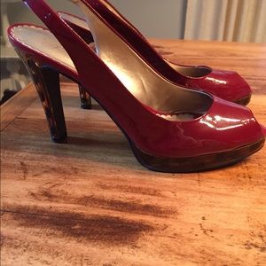 Jessica Simpson open toe pumps