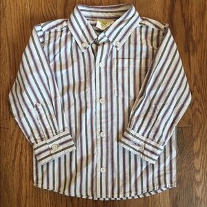 Toddler Boy Striped Button Down, Size 18-24M