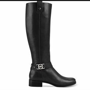 michael kors riding boots brown