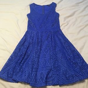Express Skater blue dress