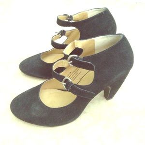 Urban Outfitters Kimchi Blue suede Mary Janes