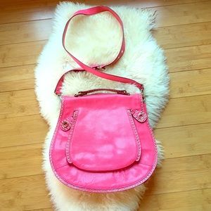 Reba Minkoff Hot Pink Crossbody Satchel