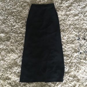 Long black bcbg skirt