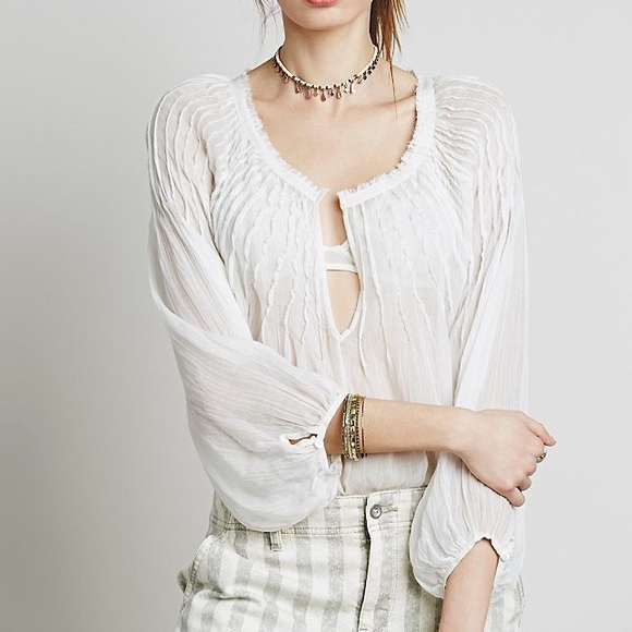 Free People Tops - •FP One Morning Light Blouse•
