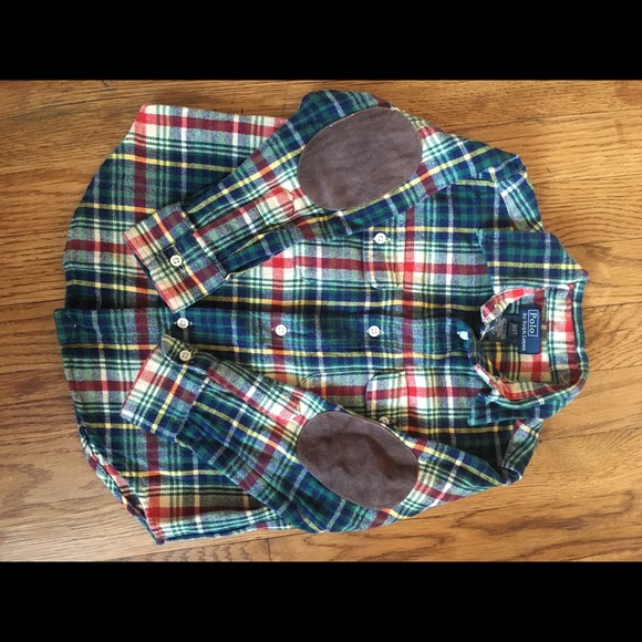 Ralph Lauren Flannel Toddler Polo