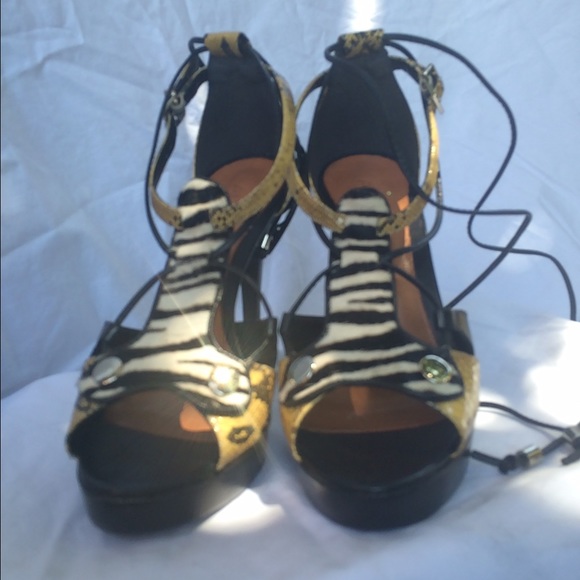 Aldo mixed media strappy heels - Picture 4 of 4