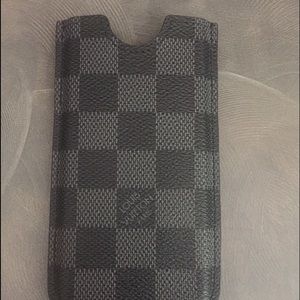 Authentic Louis Vuitton graphite iPhone 5 case