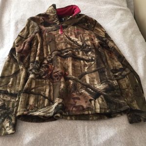 Mossy oak ladies fleece quarter zip
