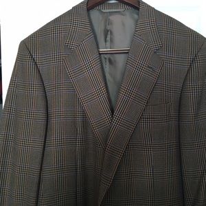 Hickey Freeman 100% wool plaid blazer