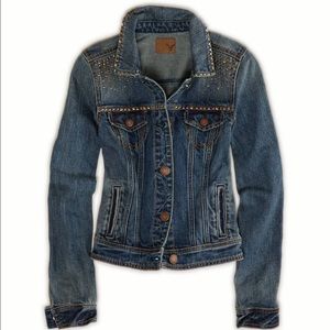 Women's American Eagle Studded Denim Jacket Size M