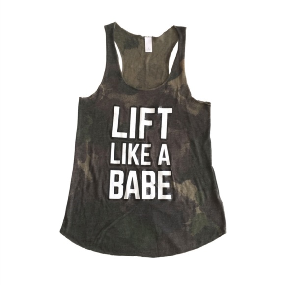 Barbell Babes Tops - 🆕 Barbell Babes Camo CrossFit Workout Tank L