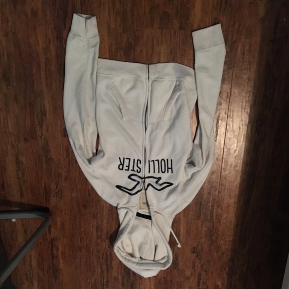 White Juniors Hollister Hoodie Jacket