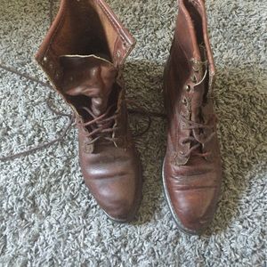 Brown vintage leather boots Price drop!!