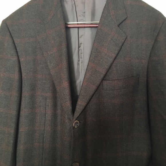100% cashmere Hickey Freeman 3 button blazer 44L