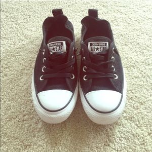 Black Slip On Converse