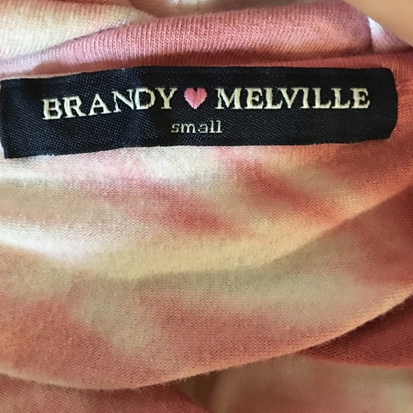 Brandy Melville pink tie dye halter top - Picture 2 of 2