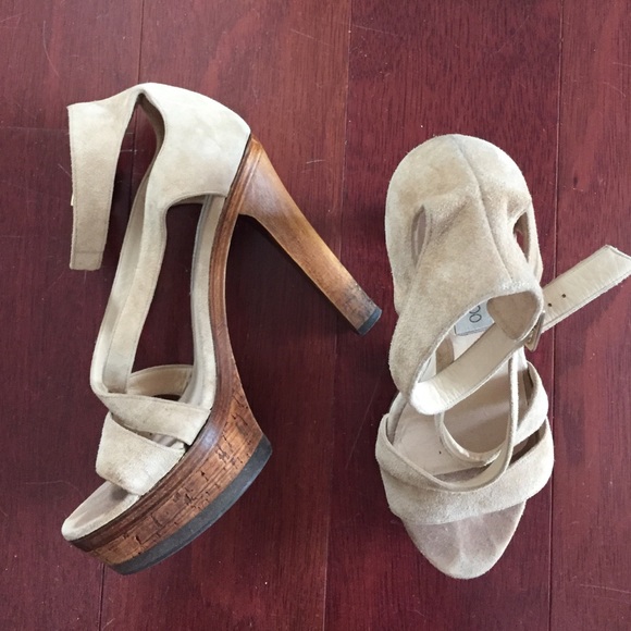 Jimmy Choo platform suede sandals