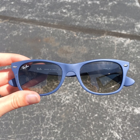 Matte Blue Wayfarer Ray Ban Sunglasses