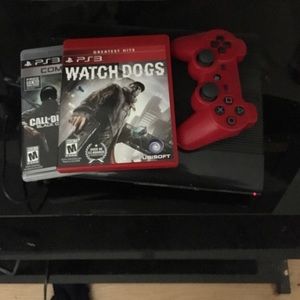 PS3 with 2 games and controller