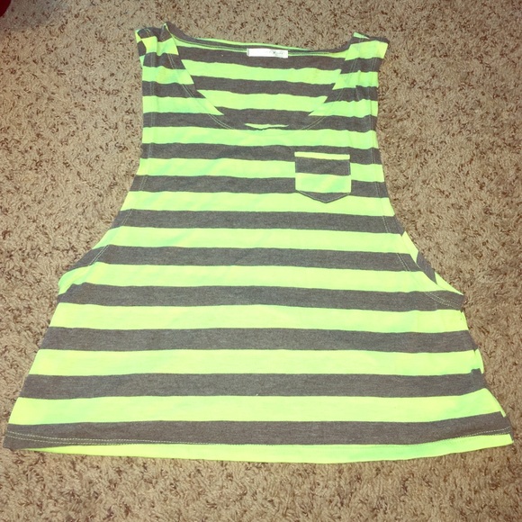 Lime green muscle Tee!