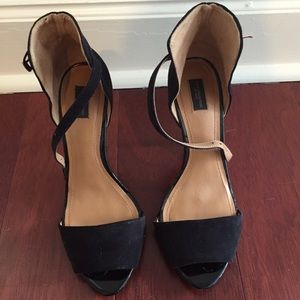 Zara collection black sandals
