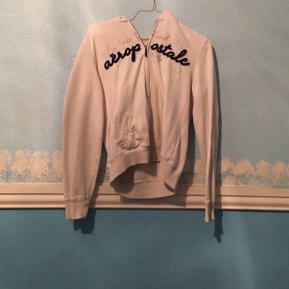 White Aeropostale Jacket Hoodie