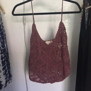 La Hearts (Pacsun) Crochet Crop Top