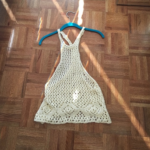 Knitted cream tank