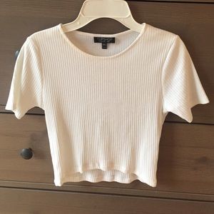 TopShop white crop top