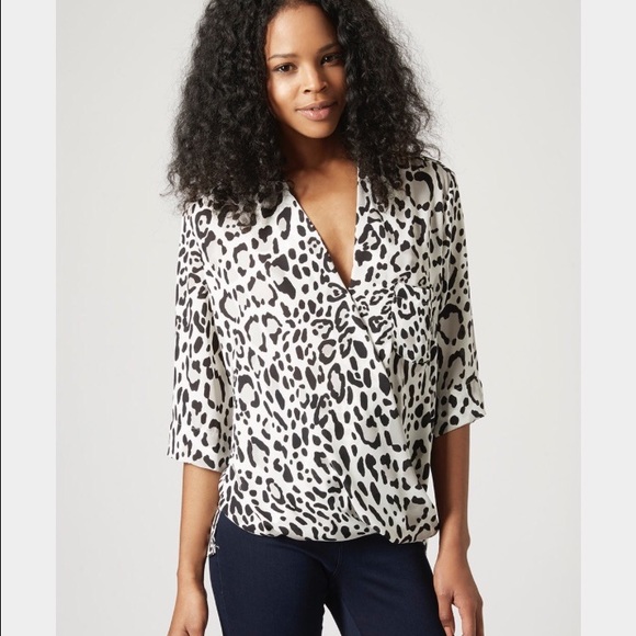 TopShop Leopard Blouse