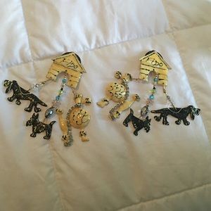 Lunch at the Ritz vintage 1980s earrings