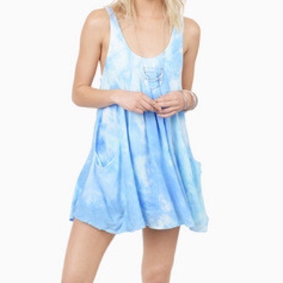 tie dye swing dress