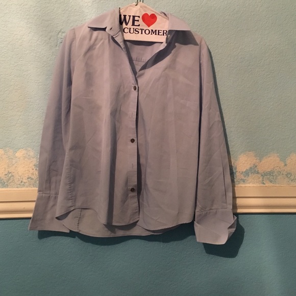 Light Blue Calvin Klein Button Down Blouse