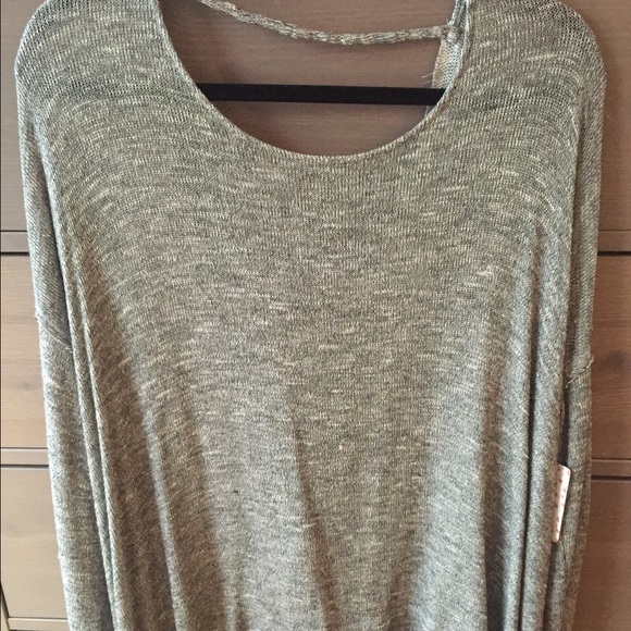 Free People Open Back Shirt